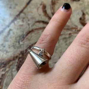 Retired James Avery cheerleader charm and ring